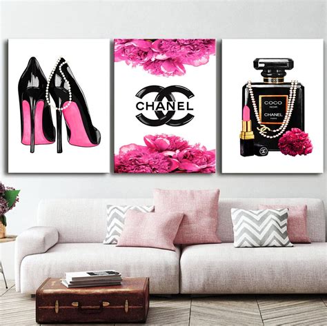 chanel canvas pink|chanel pictures for bedroom.